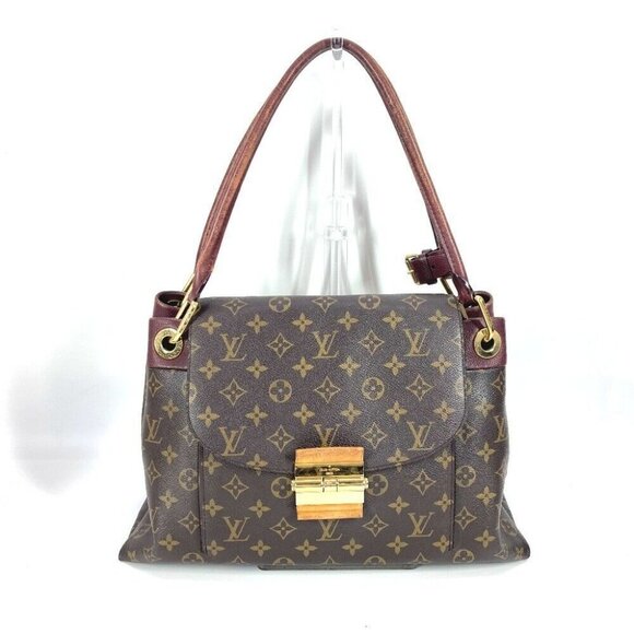 LOUIS VUITTON M40579 Monogram Oramp Tote Bag Flap Shoulder Bag Brown/purple - Picture 1 of 14